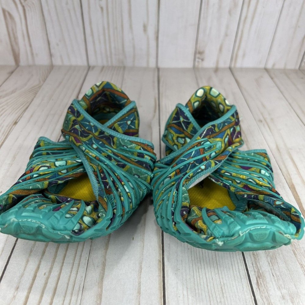 Vibram Women's Teal and Multicolor FiveFingers Athletic Shoes - Picture 2 of 7